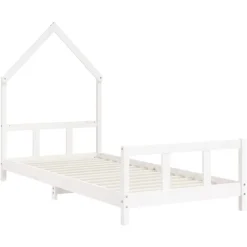 Niños vidaXL Mobiliario Para Bebés Y Niños Pequeños-Estructura de cama para niños madera de pino 90x190 cm