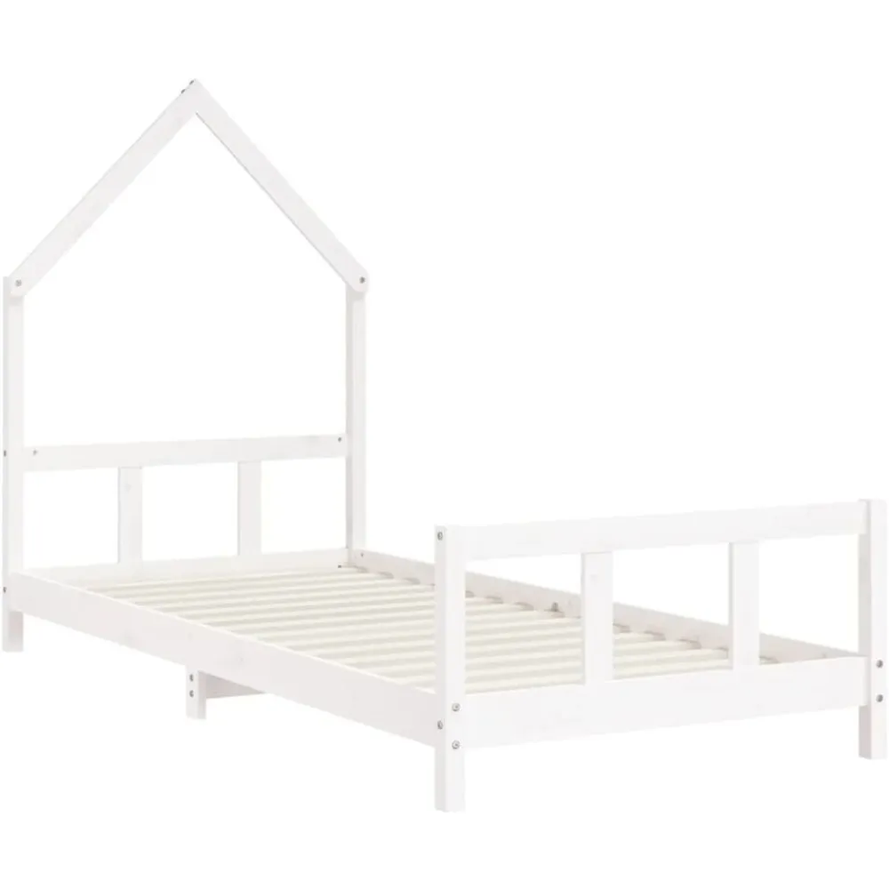 Niños vidaXL Mobiliario Para Bebés Y Niños Pequeños-Estructura de cama para niños madera de pino 90x190 cm