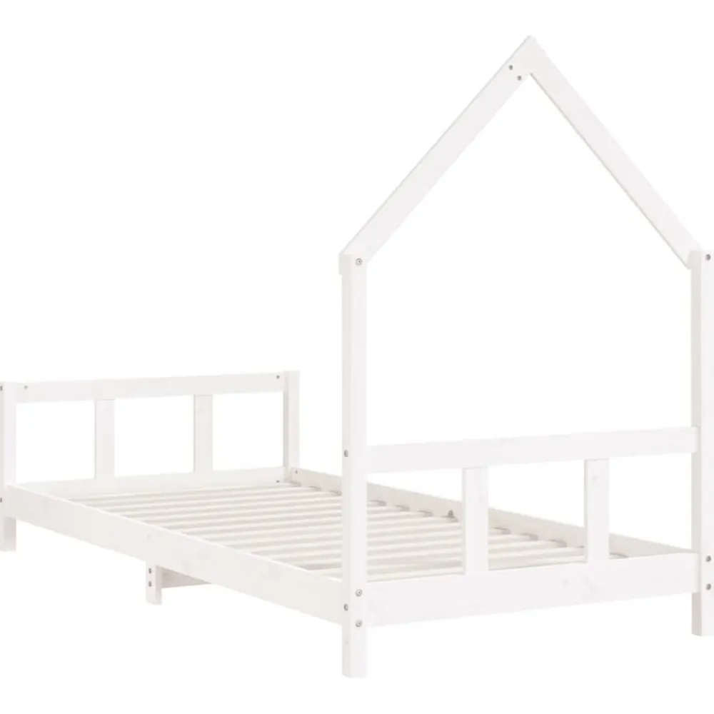 Niños vidaXL Mobiliario Para Bebés Y Niños Pequeños-Estructura de cama para niños madera de pino 90x190 cm
