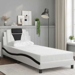 vidaXL Camas Y Accesorios-Estructura de cama Viana sin colchón cuero sintético 80x200 cm