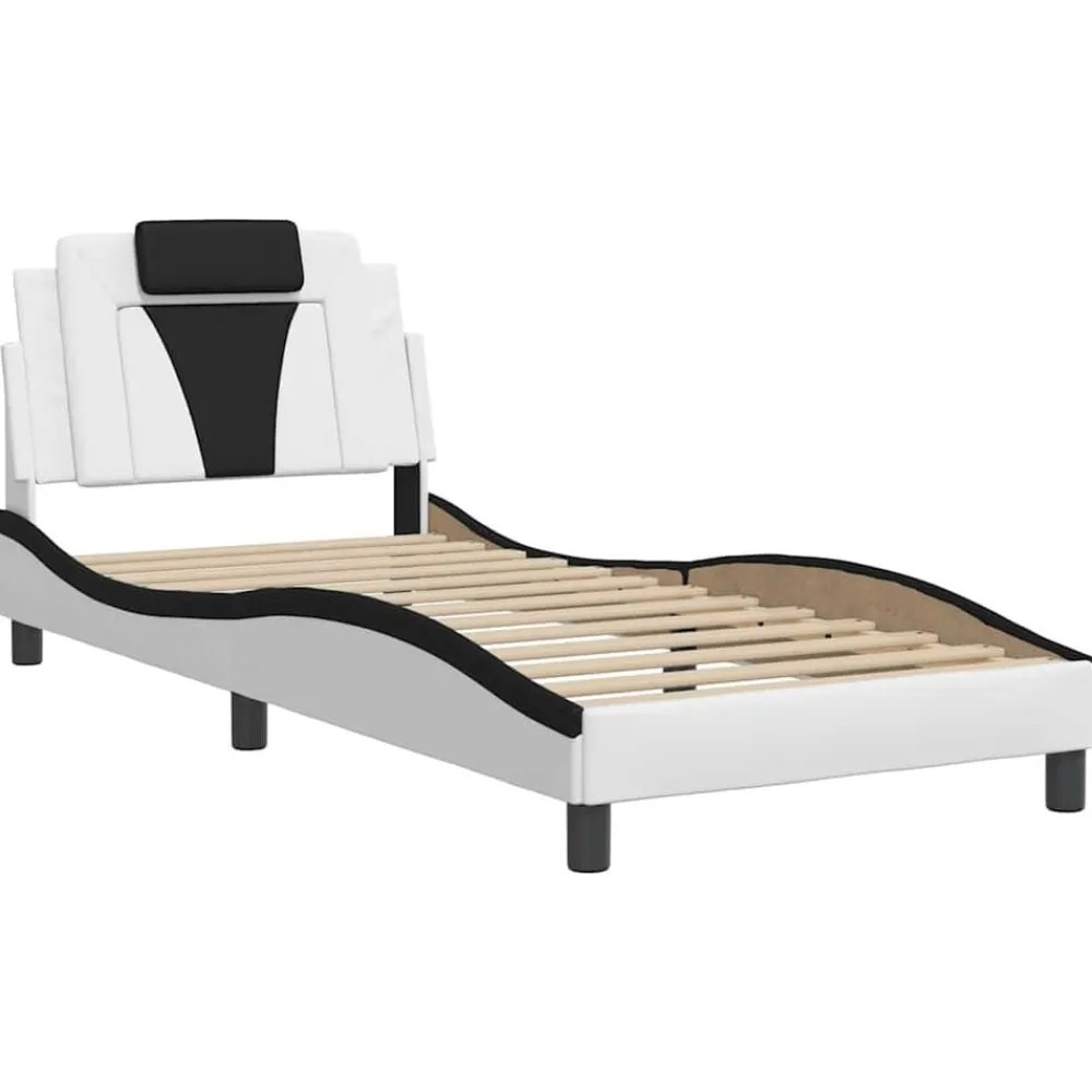 vidaXL Camas Y Accesorios-Estructura de cama Viana sin colchón cuero sintético 80x200 cm