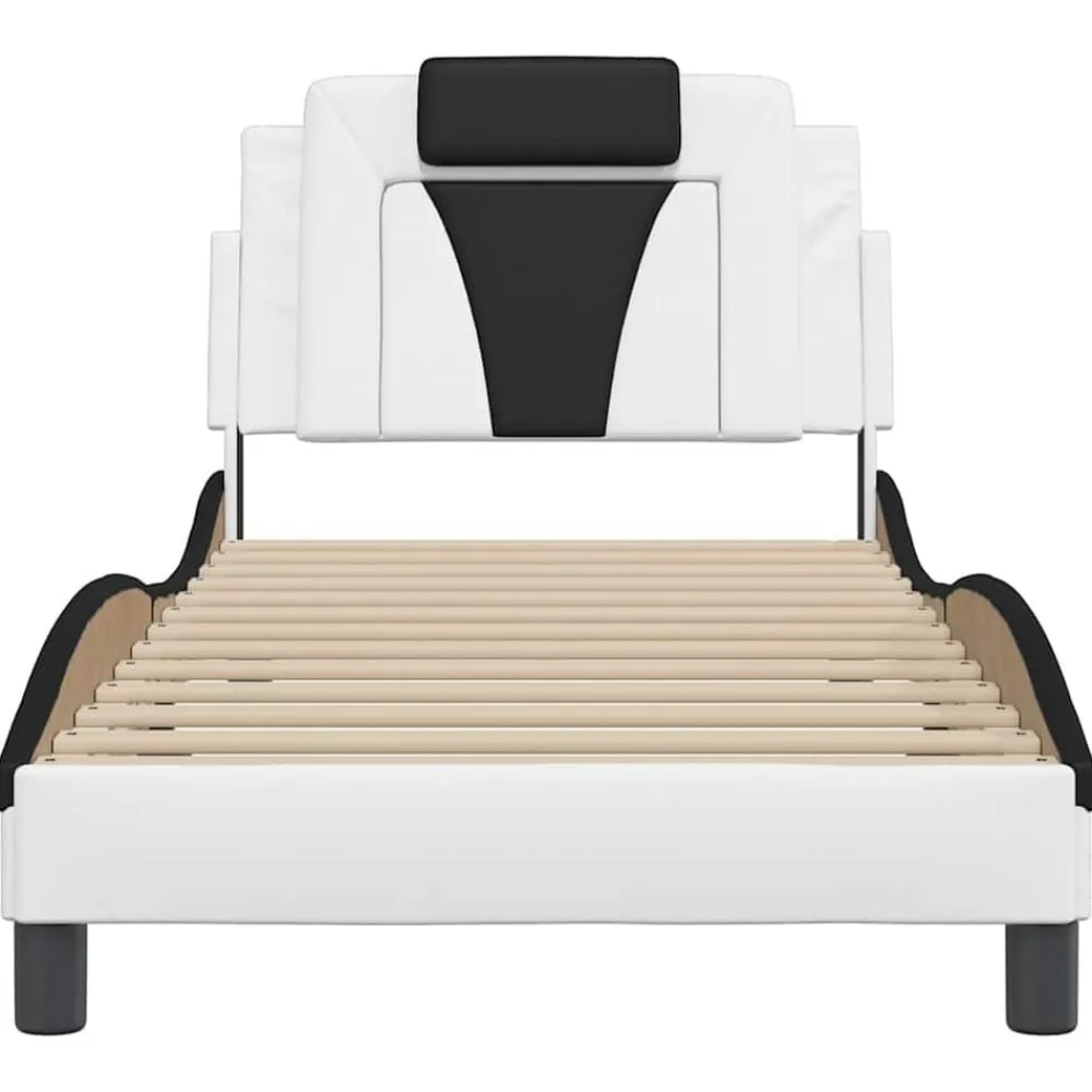 vidaXL Camas Y Accesorios-Estructura de cama Viana sin colchón cuero sintético 80x200 cm