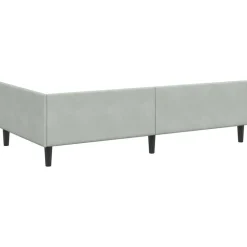 vidaXL Estructura de cama en esquina 80 cm x 200 cm Gris claro Online