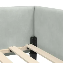 vidaXL Estructura de cama en esquina 80 cm x 200 cm Gris claro Online