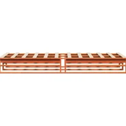vidaXL Camas Y Accesorios-Estructura de cama sin colchón madera de pino marrón 90x200 cm