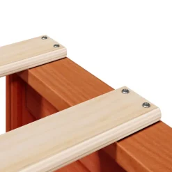 vidaXL Camas Y Accesorios-Estructura de cama sin colchón madera de pino marrón 90x200 cm