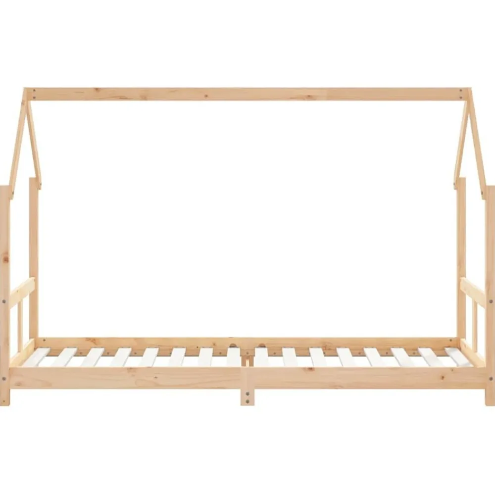 vidaXL Estructura de cama para niños madera maciza de pino 80x200 cm Natural Clearance
