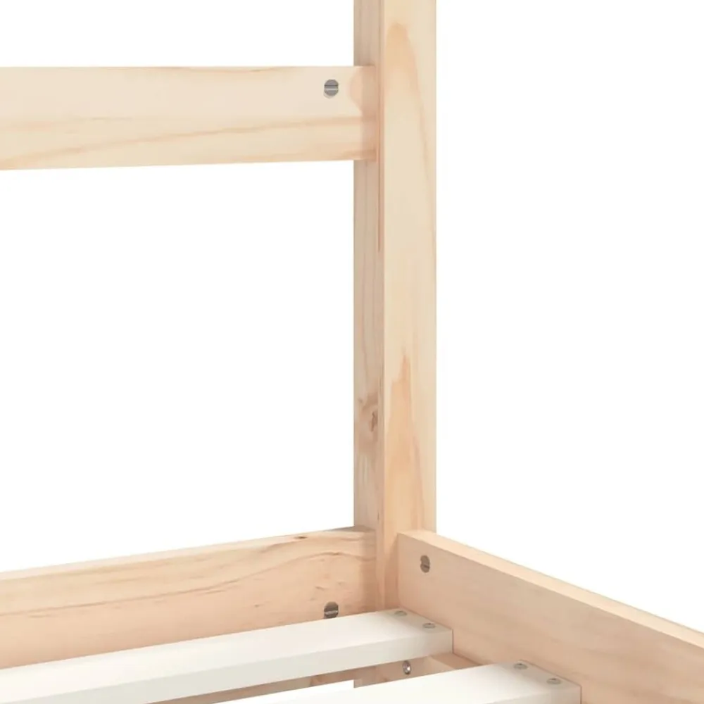 vidaXL Estructura de cama para niños madera maciza de pino 80x200 cm Natural Clearance