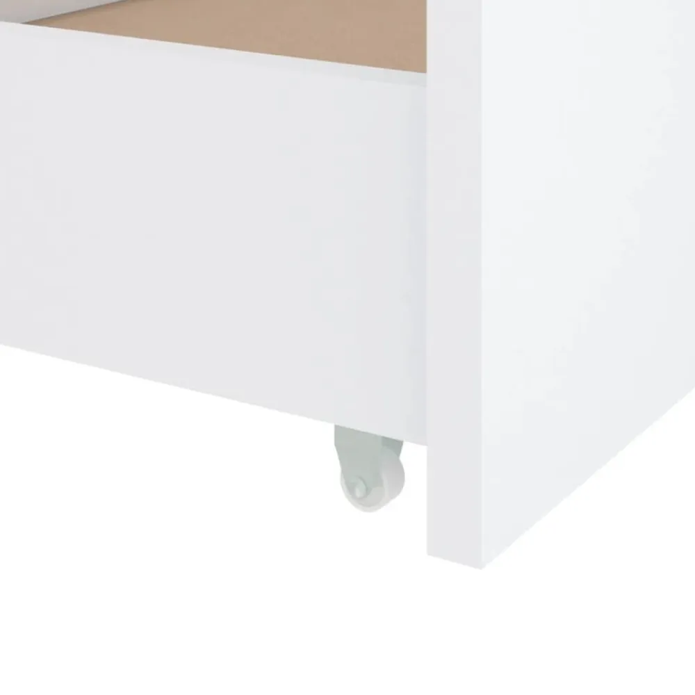 vidaXL Camas Y Accesorios-Estructura de cama sin colchón madera de pino blanca 90x200 cm