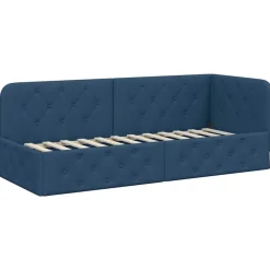 vidaXL Estructura de cama en esquina 80 x 200 cm tela Azul Outlet