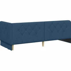 vidaXL Estructura de cama en esquina 80 x 200 cm tela Azul Outlet