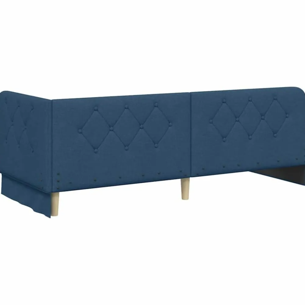 vidaXL Estructura de cama en esquina 80 x 200 cm tela Azul Outlet