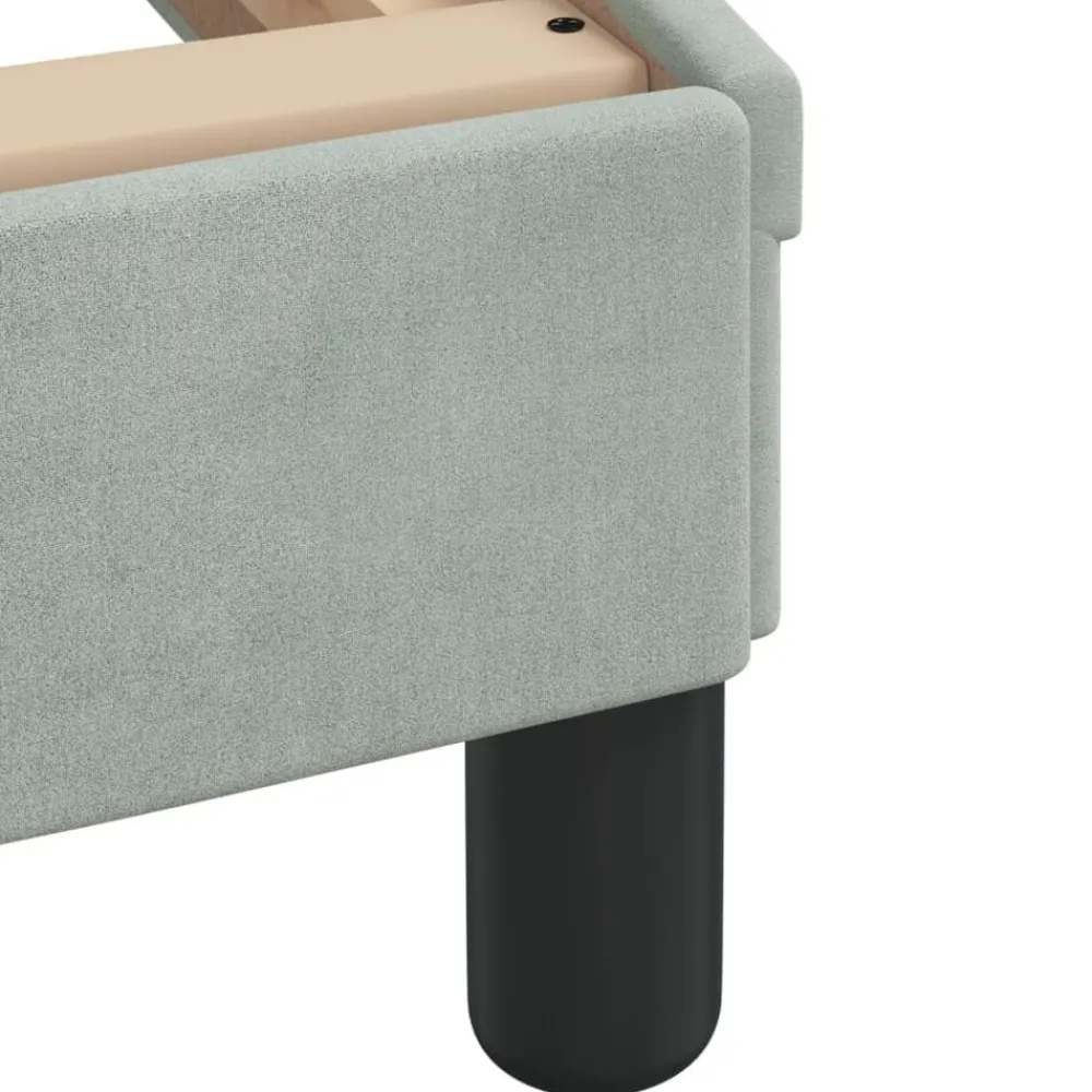 vidaXL Camas Y Accesorios-Estructura de cama con LED sin colchón Hanko terciopelo 80x200 cm