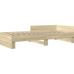 vidaXL Camas Y Accesorios-Estructura de cama sin colchón madera 100x200 cm