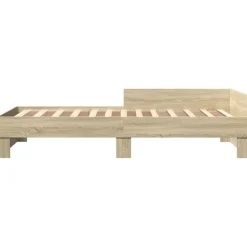 vidaXL Camas Y Accesorios-Estructura de cama sin colchón madera 100x200 cm