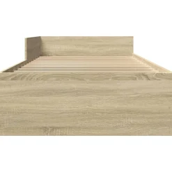 vidaXL Camas Y Accesorios-Estructura de cama sin colchón madera 100x200 cm