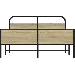 vidaXL Camas Y Accesorios-Estructura de cama sin colchón metal 150x200 cm