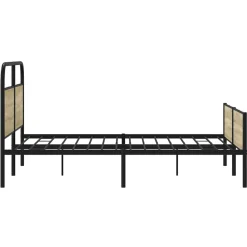 vidaXL Camas Y Accesorios-Estructura de cama sin colchón metal 150x200 cm
