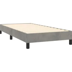 vidaXL Camas Y Accesorios-Estructura de cama con somier terciopelo 80x200 cm