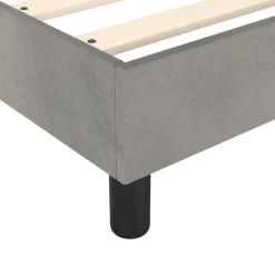 vidaXL Camas Y Accesorios-Estructura de cama con somier terciopelo 80x200 cm