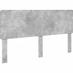 vidaXL Conjuntos De Muebles-Estructura de cama con cabecera Gris Concreto 200 x 200 cm