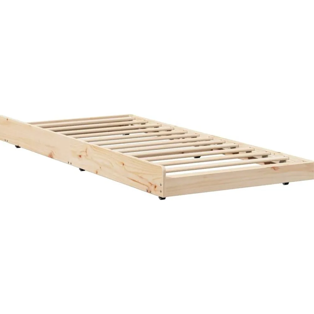 vidaXL Camas Y Accesorios-Estructura de cama 100 x 200 cm Madera de pino macizo