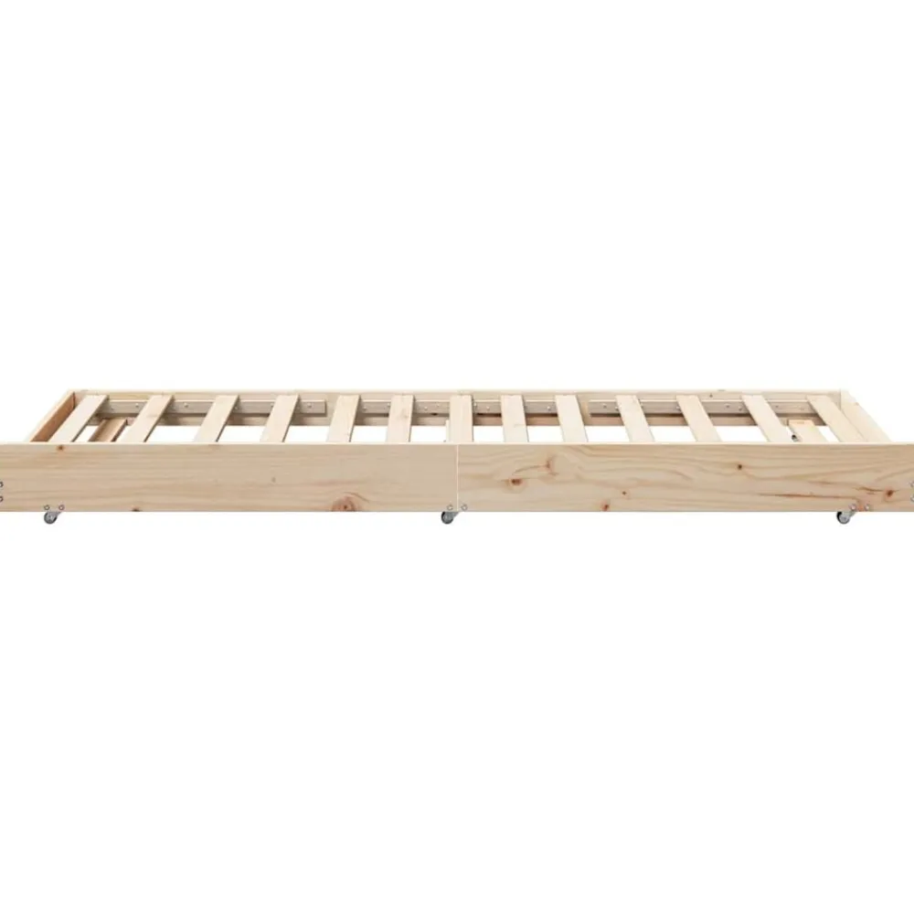 vidaXL Camas Y Accesorios-Estructura de cama 100 x 200 cm Madera de pino macizo