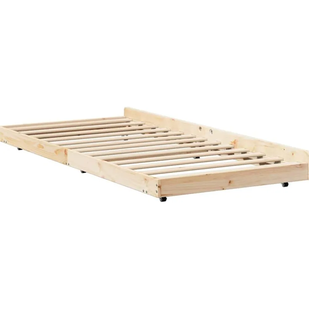vidaXL Camas Y Accesorios-Estructura de cama 100 x 200 cm Madera de pino macizo