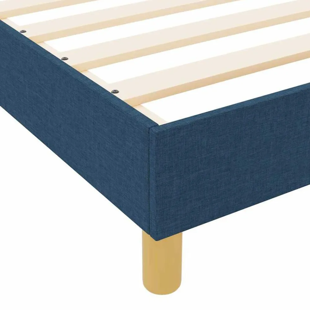 vidaXL Estructura de cama con cabecera 80 x 200 cm tela Azul Clearance