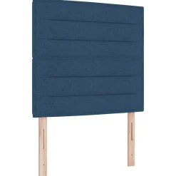 vidaXL Estructura de cama con cabecera 80 x 200 cm tela Azul Clearance