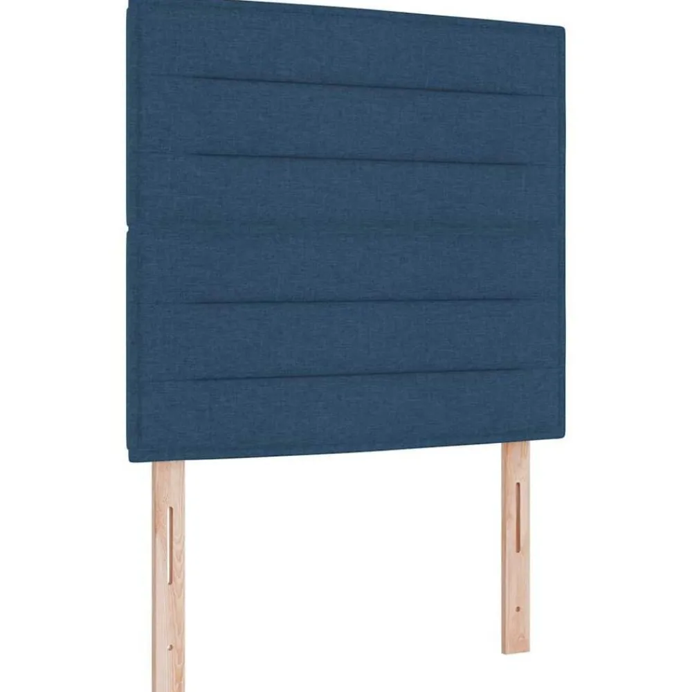 vidaXL Estructura de cama con cabecera 80 x 200 cm tela Azul Clearance