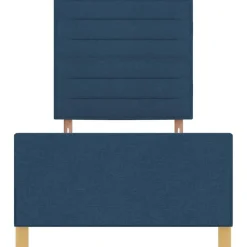 vidaXL Estructura de cama con cabecera 80 x 200 cm tela Azul Clearance