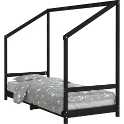 Niños vidaXL Mobiliario Para Bebés Y Niños Pequeños-Estructura de cama para niños madera de pino 80x200 cm