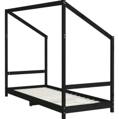 Niños vidaXL Mobiliario Para Bebés Y Niños Pequeños-Estructura de cama para niños madera de pino 80x200 cm