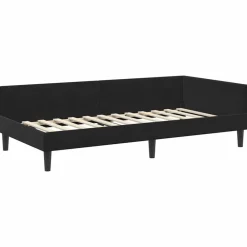 vidaXL Estructura de cama en esquina 80 cm x 200 cm Terciopelo Negro New