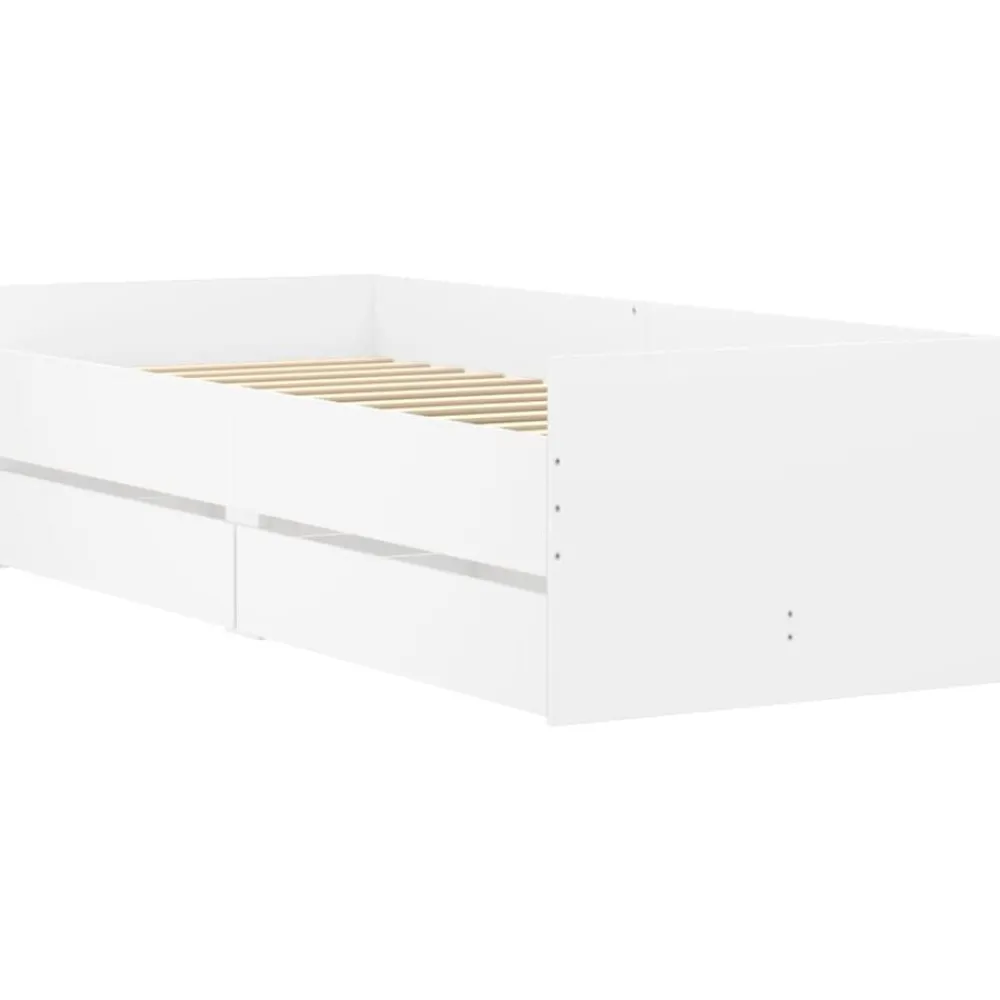 vidaXL Estructura de cama con cajones 100x200 cm Blanco Best