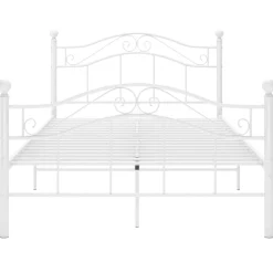vidaXL Camas Y Accesorios-Estructura de cama sin colchón metal 120x200 cm