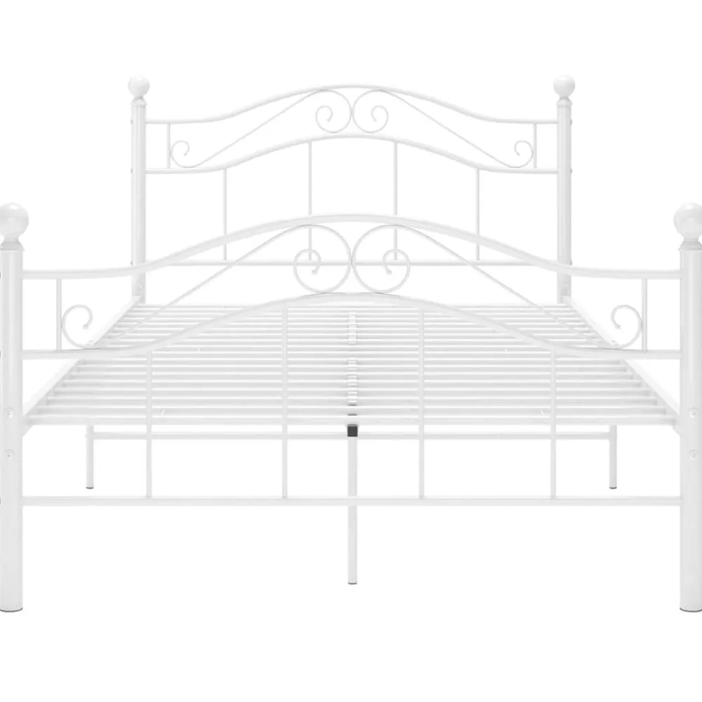 vidaXL Camas Y Accesorios-Estructura de cama sin colchón metal 120x200 cm