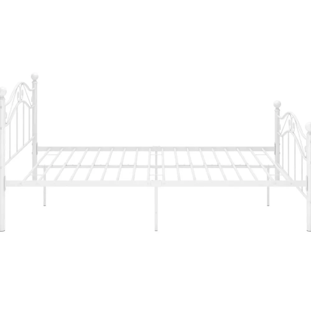 vidaXL Camas Y Accesorios-Estructura de cama sin colchón metal 120x200 cm