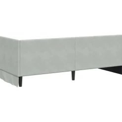 vidaXL Estructura de cama en esquina 80 cm x 200 cm Gris claro Clearance