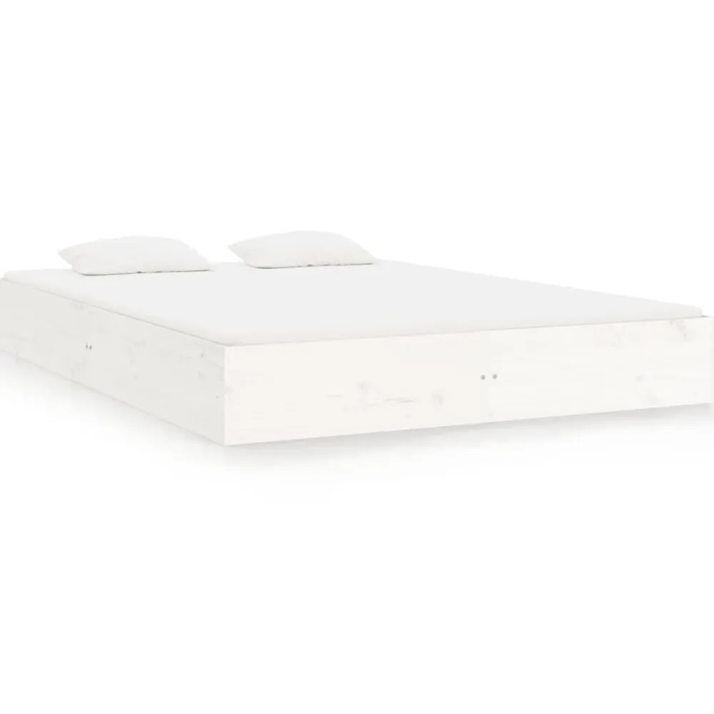 vidaXL Camas Y Accesorios-Estructura de cama sin colchón madera maciza 200x200 cm