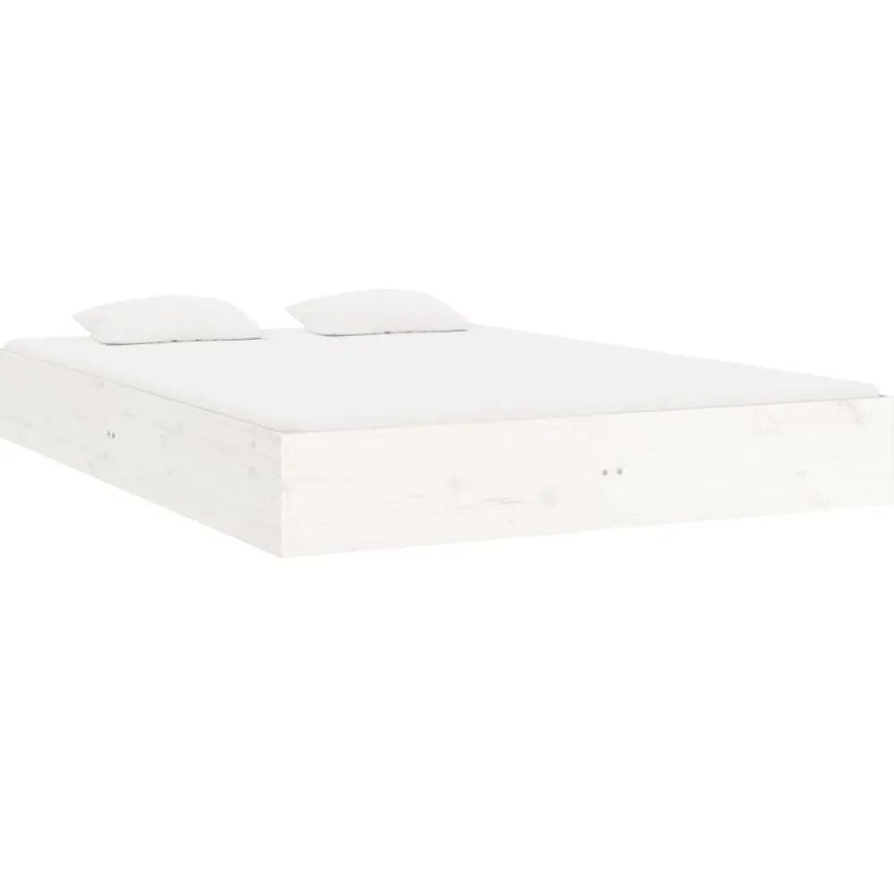 vidaXL Camas Y Accesorios-Estructura de cama sin colchón madera maciza 200x200 cm