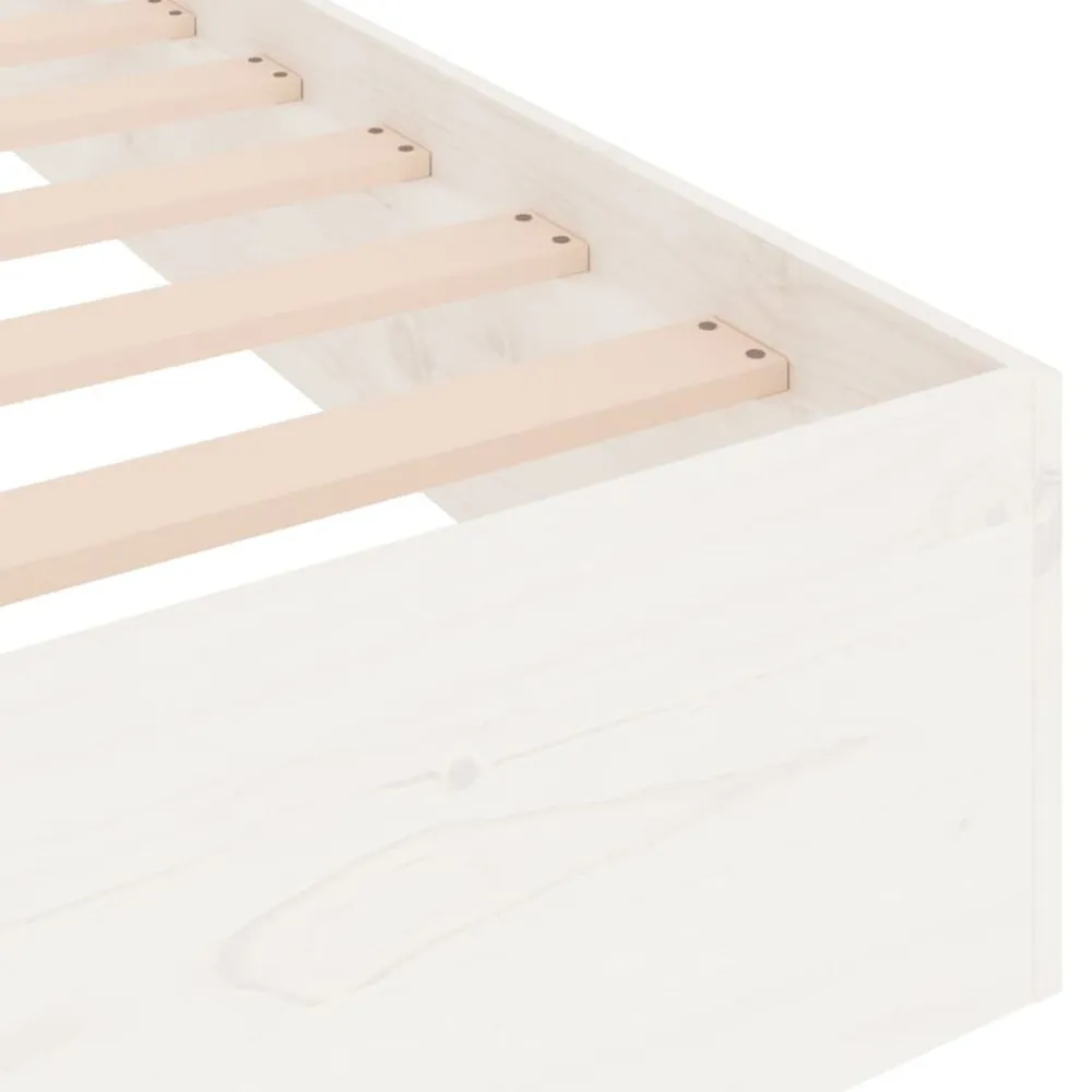 vidaXL Camas Y Accesorios-Estructura de cama sin colchón madera maciza 200x200 cm