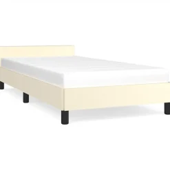 vidaXL Camas Y Accesorios-Estructura de cama con cabecero sin colchón 80x200 cm