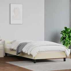 vidaXL Camas Y Accesorios-Estructura de cama con cabecero sin colchón 80x200 cm