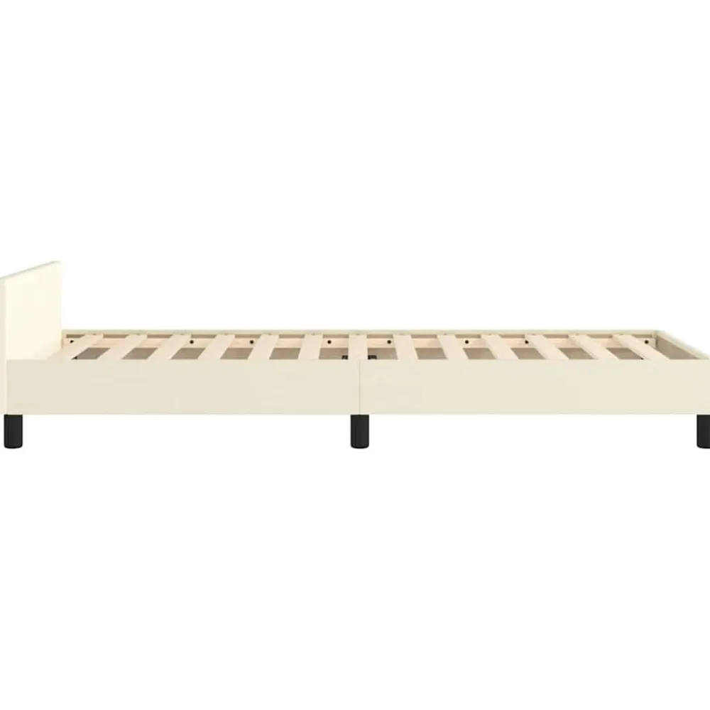 vidaXL Camas Y Accesorios-Estructura de cama con cabecero sin colchón 80x200 cm