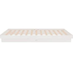 vidaXL Estructura de cama madera maciza 90x200 cm Blanco Outlet