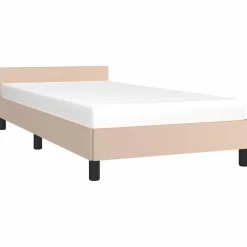 vidaXL Camas Y Accesorios-Estructura de cama con cabecero sin colchón 80x200 cm