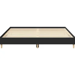 vidaXL Camas Y Accesorios-Estructura de cama sin colchón negra 200x200 cm