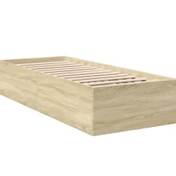vidaXL Camas Y Accesorios-Estructura de cama sin colchón madera 75x190 cm